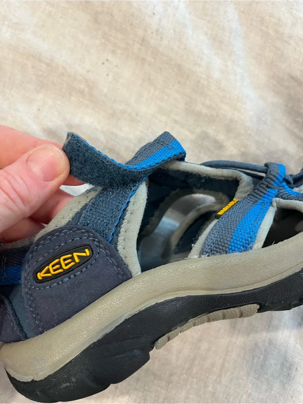 KEEN Kids Closed-Toe Sport Sandals in Blue and Navy - Lightweight Active Sandal